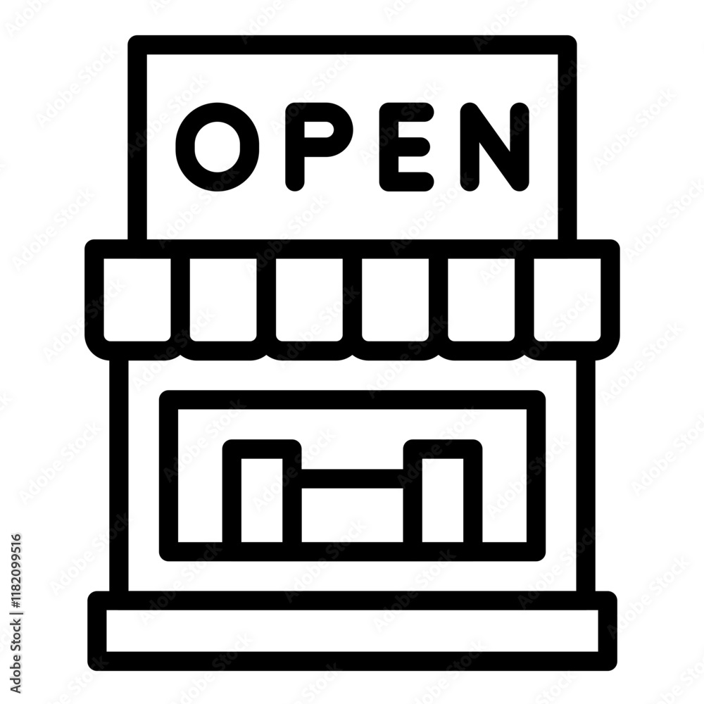 Vector Design Open Icon Style Vector Design Open Icon Style