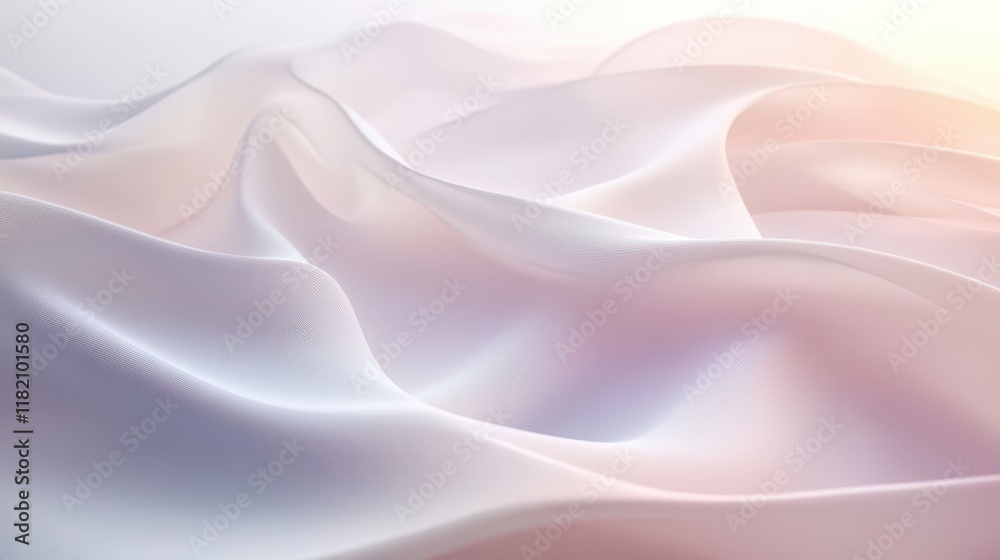 Fototapeta premium Delicate waveforms abstract background high resolution soft gradients minimalist environment