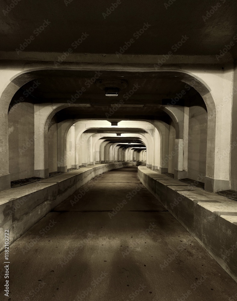 Obraz premium Undersea tunnel in Tongyeong, South Korea 