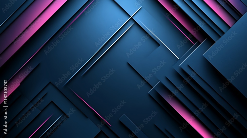Obraz premium Abstract Diagonal Geometric Pattern Dark Blue Pink