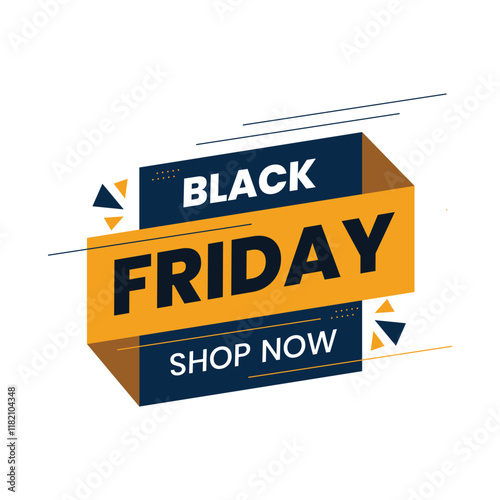 Geometrical Order Now Label For Media Social Vector Simple