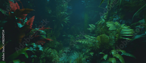Wallpaper Mural Exploring a vibrant underwater forest filled with kelp and coral life Torontodigital.ca