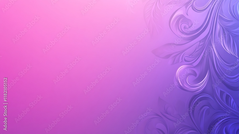 Abstract Purple Pink Swirling Floral Design Background Abstract Purple Pink Swirling Floral Design Background