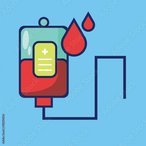 Blood illustration Vector Simple For Medic