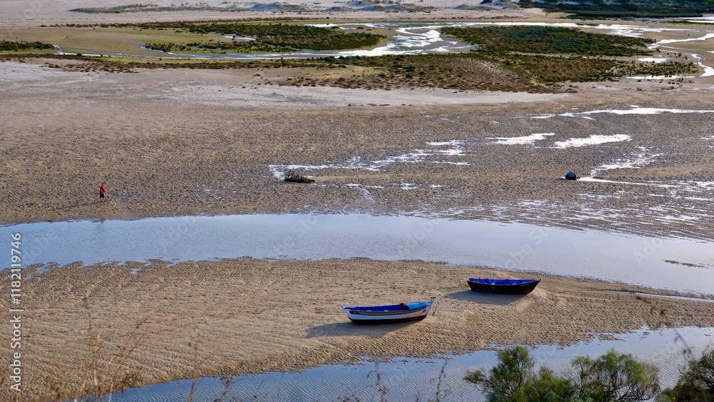 Obraz premium Beautiful landscape in the Ria Formosa National Park , Algarve, Portugal