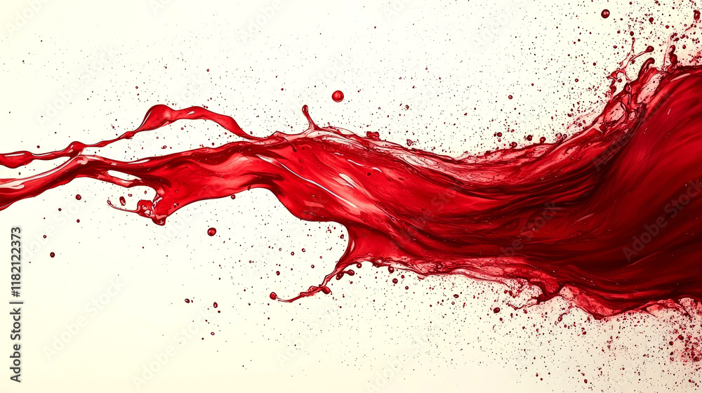 Red Liquid Splash: Dynamic Abstract Background Image Red Liquid Splash: Dynamic Abstract Background Image