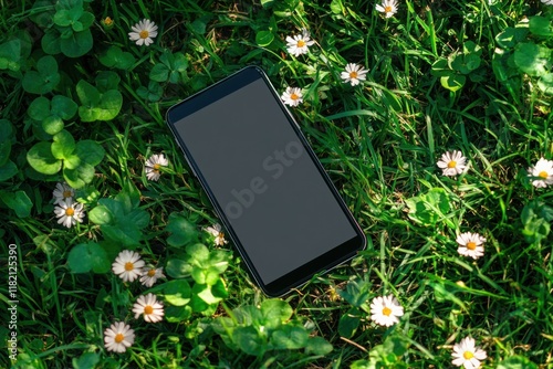 Smartphone in Spring Meadow 