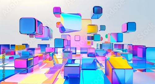 abstract background with cubes