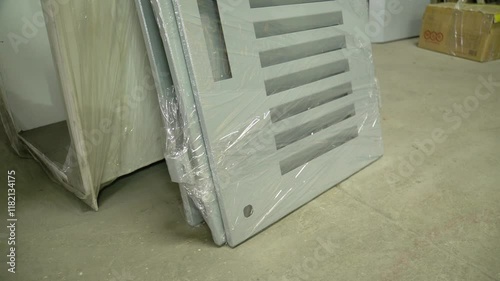 Laser cutting part on the table