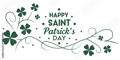 Happy St. Patrick's Day, text