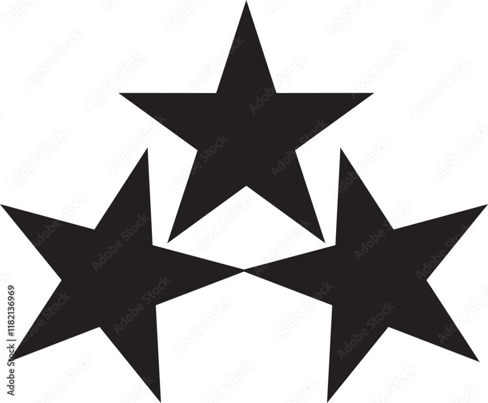Fototapeta premium 3 star logo.eps