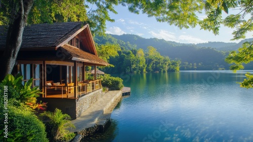 Lakeside retreats offer serenity and scenic views.