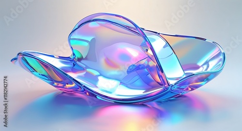 abstract background with glassy look waves