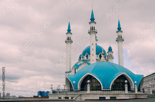 Kul Sharif mosque, Kazan, Tatarstan, Russia. Tourist attraction. photo