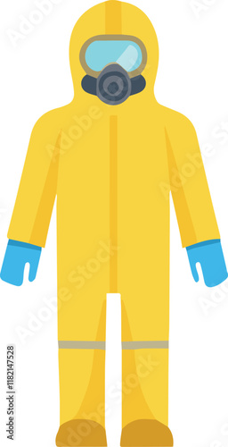 yellow color Chemical Protective Suits,
Biohazard protective suit,
graphic of image man wearing hazmat suits, Safety virus infection concept. Dangerous profession. Virus, isolated on white background.