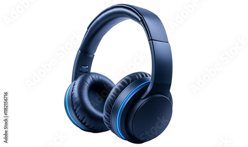 Audio equipment with blue accents