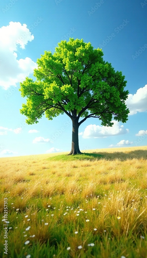 Single tree branch stretching towards the sky isolated in vast field, nature, branch Single tree branch stretching towards the sky isolated in vast field, nature, branch