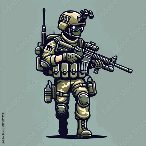 warrior robot cyborg soldier