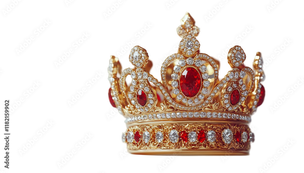 Decorative Headpiece Adorned with Valuable Gems and Stones