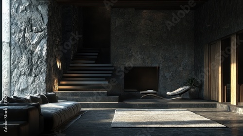 Wallpaper Mural Serene Modern Mountain Home Interior Design Torontodigital.ca