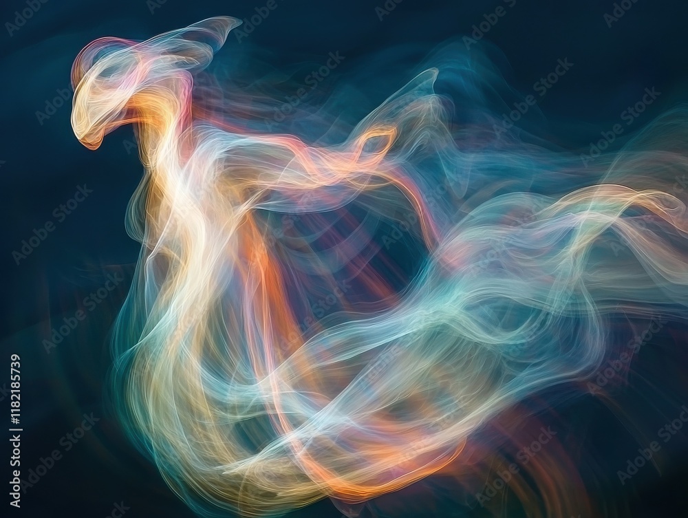 Dynamic abstract frozen light patterns conceptual art digital dark background ethereal quality Dynamic abstract frozen light patterns conceptual art digital dark background ethereal quality