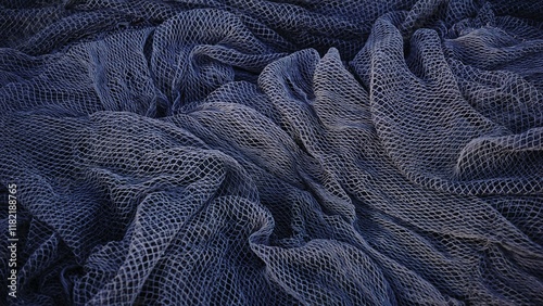 dark fishnet fabric as background
