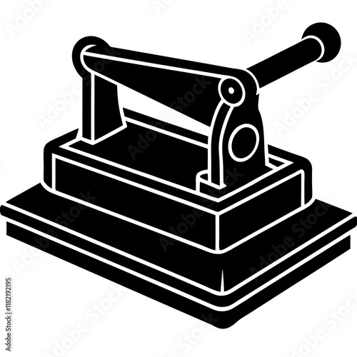  sheet sander- silhouette vector illustration