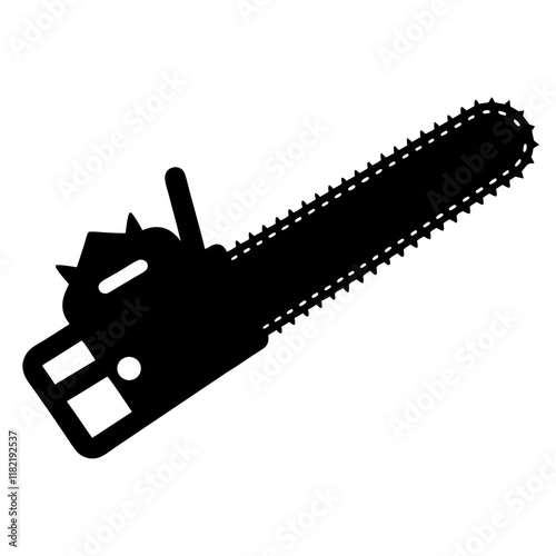 chainsaw isolated on white background