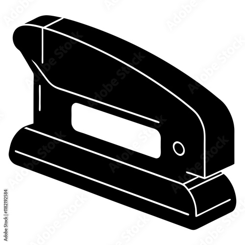  electric stapler  silhouette vector illustration
