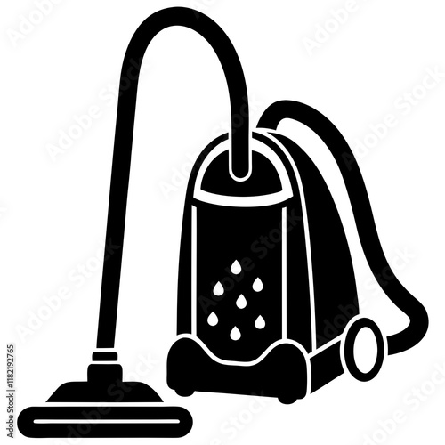 wet dry vacuum silhouette vector illustration