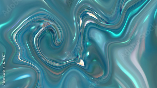 liquid metallic colorful shiny art light background design