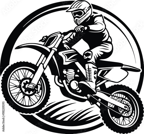Motocross Rider Action Dirt Bike, Extreme Sport, Adrenaline Rush
