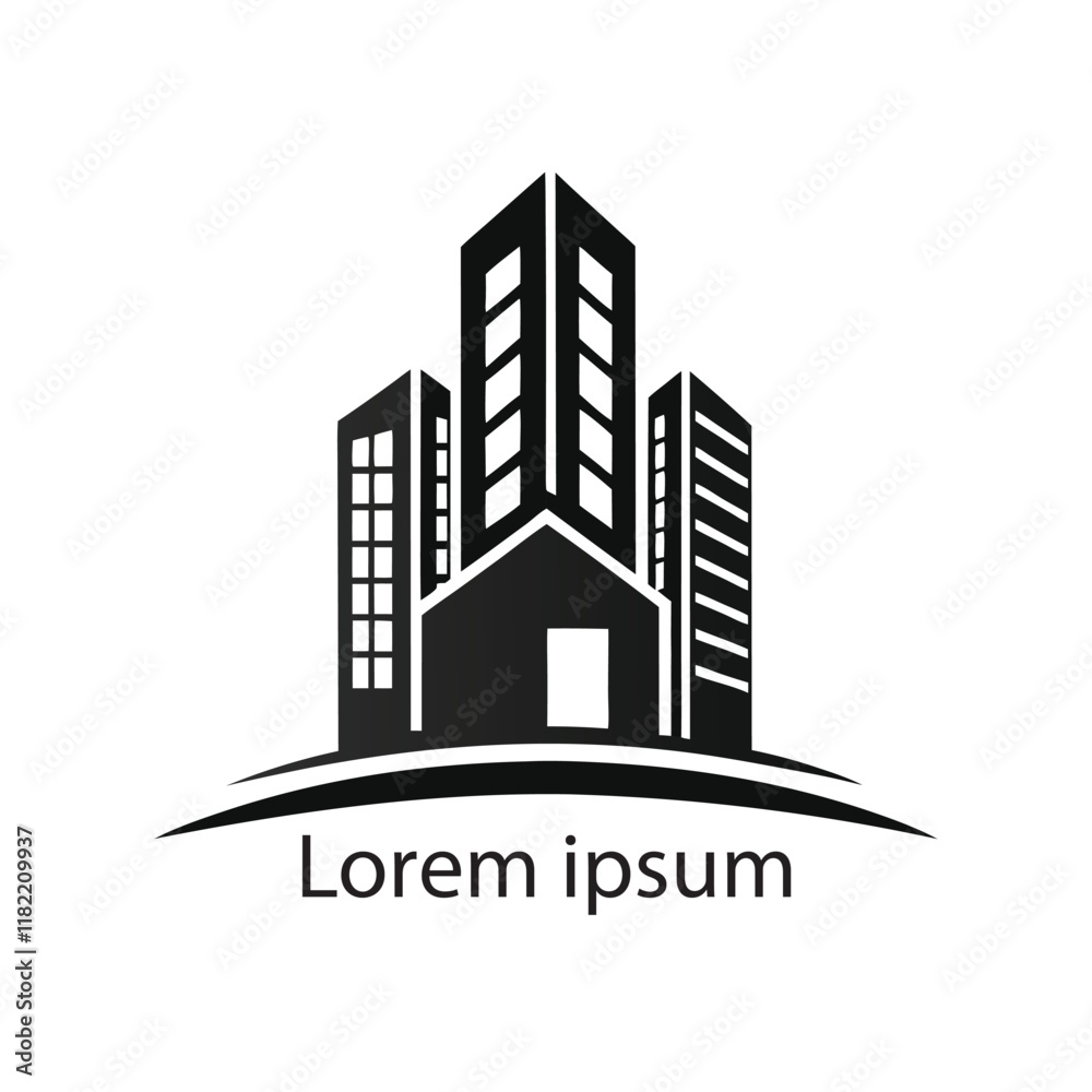 Fototapeta premium Elegant Real Estate Logo Design Modern Property Logo Template