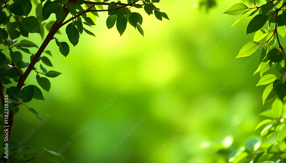 Green background, earth day or environmental protection theme, Backlit, with white tones Green background, earth day or environmental protection theme, Backlit, with white tones