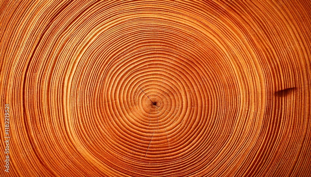 cross section of tree trunk showing annual growth