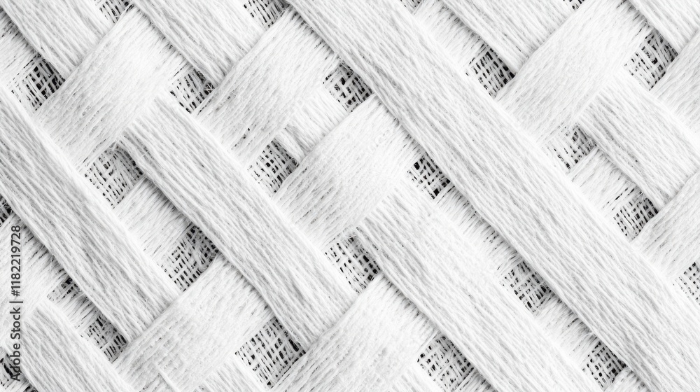 Obraz premium Creative branding inspiration minimalist white canvas texture artistic surface studio environment close-up view seamless design concept