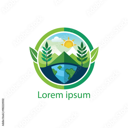 Eco-Friendly Nature Logo Design
Organic Product Branding Icon photo