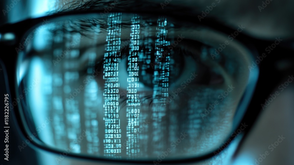 Glasses Mirror Digital Analysis Screen Glasses Mirror Digital Analysis Screen