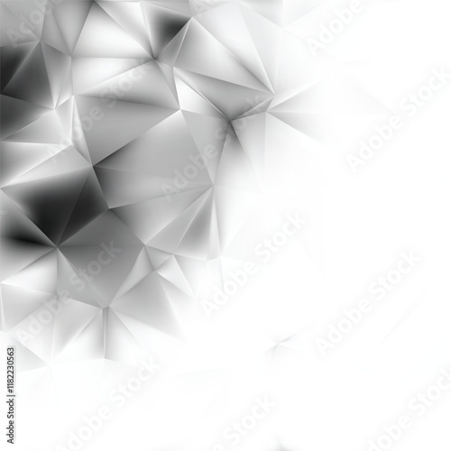 Abstract Light Gray Polygon Pattern Background