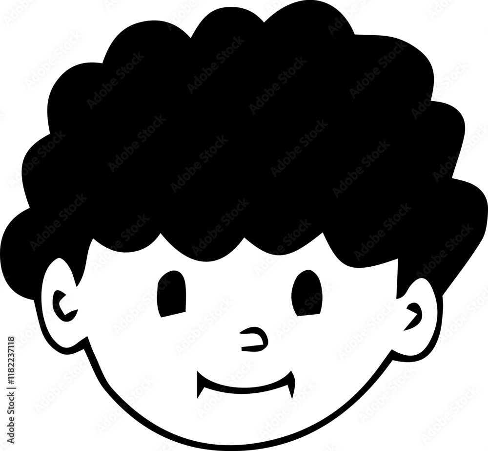 A character with emotional and expression vector A character with emotional and expression vector