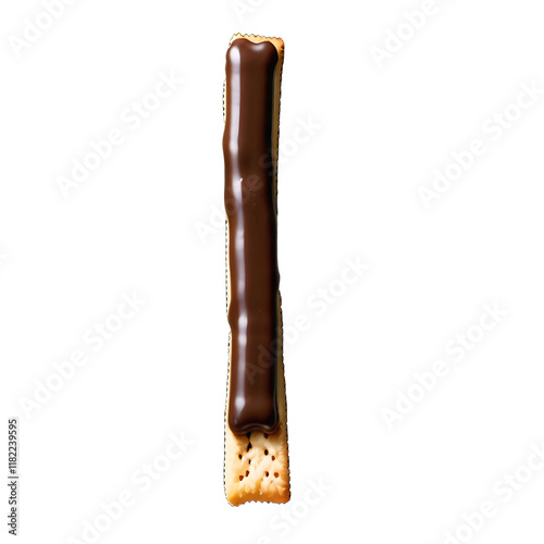 chocolate dipped biscuit sticks png with on transparent background.