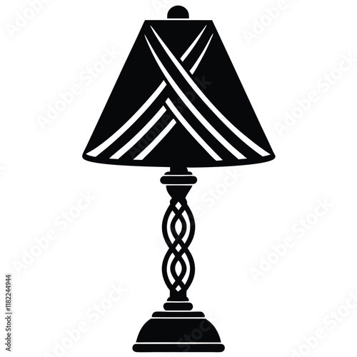 table lamp isolated on white background