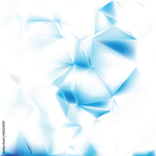 Abstract Light Blue Polygon Background