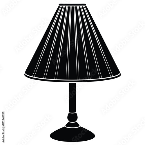 table lamp isolated on white background