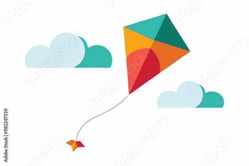 kite flying in the sky