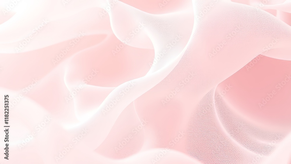 Obraz premium Soft Pink & White Valentine's Day Abstract Art