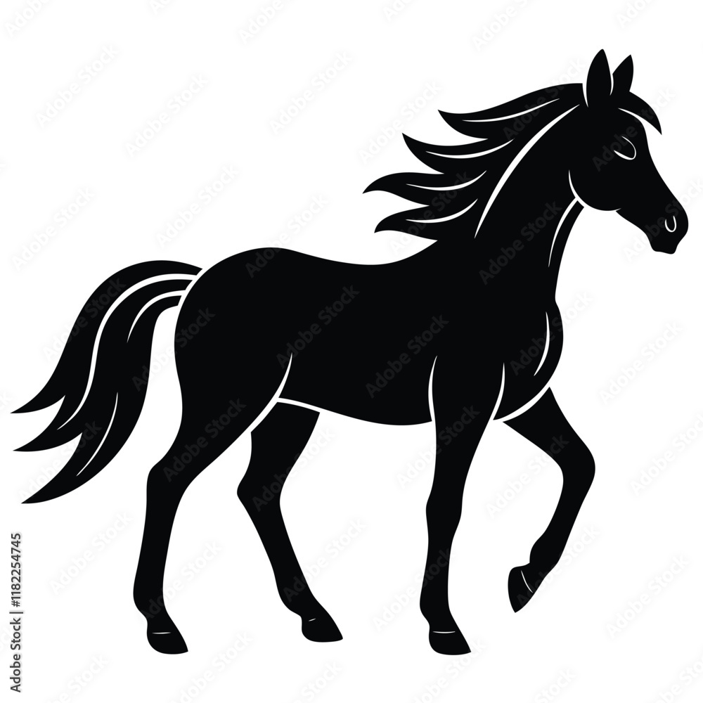 Obraz premium horse cowboy silhouette mammal animal 