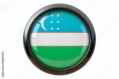 Uzbekistan Flag Minimalist Black Button Stock Photo - Shiny Round Badge Free Download Uzbekistan Flag Minimalist Black Button Stock Photo - Shiny Round Badge - GFXLoad
