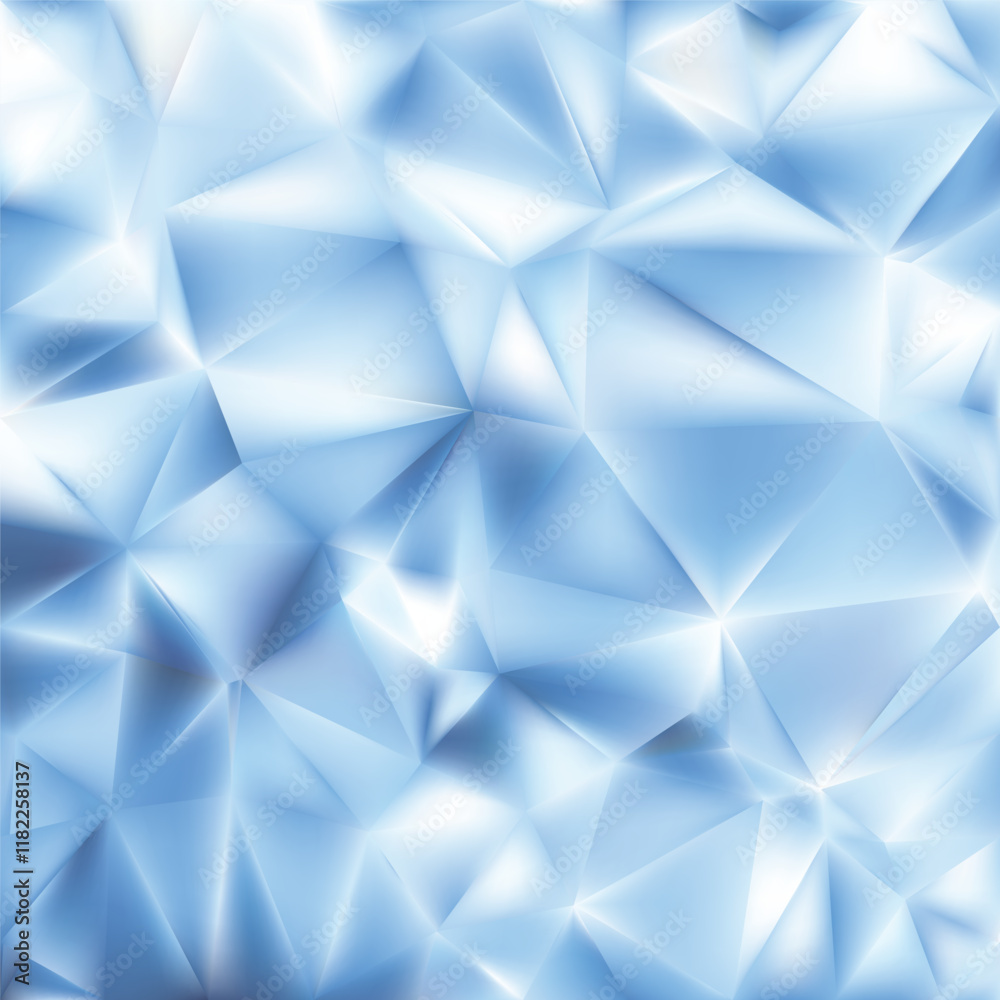 Obraz premium Light Blue Geometric Polygon Background