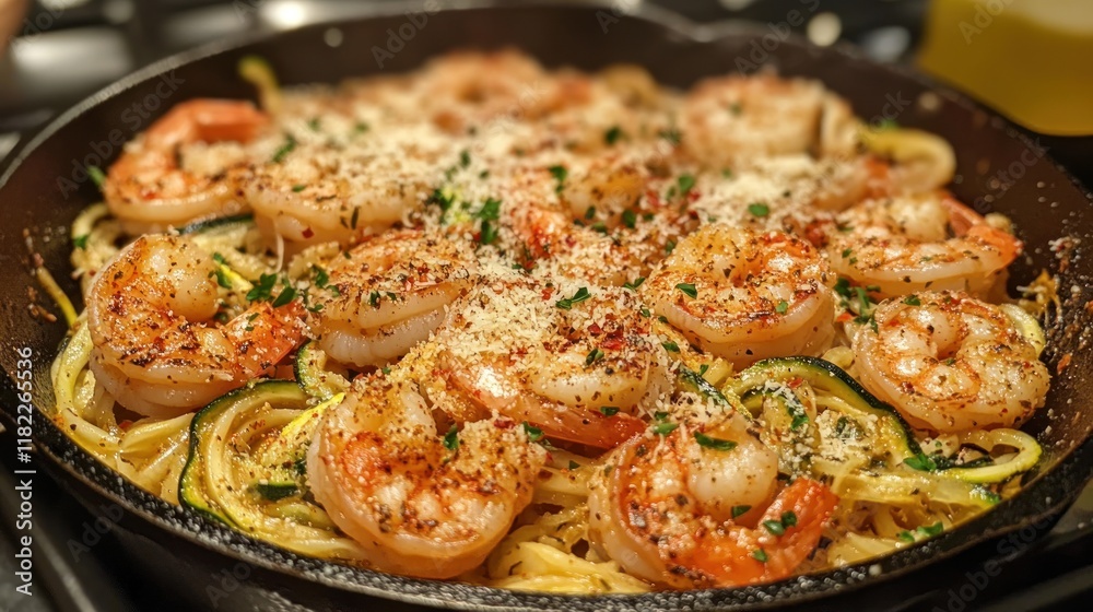 Garlic Shrimp and Zucchini Noodles Garlic Shrimp and Zucchini Noodles
